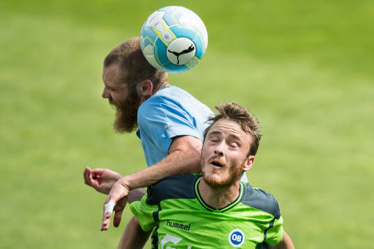 Malmö FFs Jo Inge Berget och Odense Rasmus Jönsson