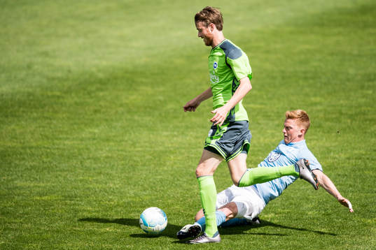 Odense Rasmus Jönsson och Malmö FFs Anders Christiansen