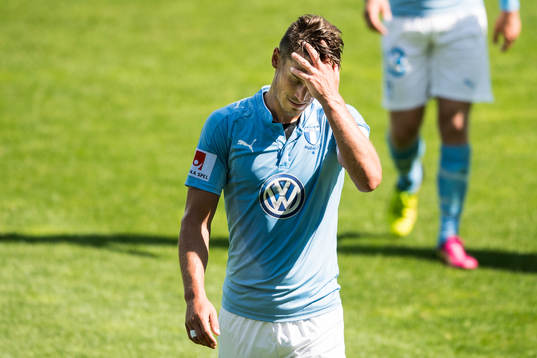 Malmö FFs Markus Rosenberg deppar