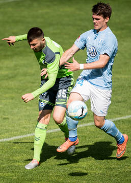 Odense Frederik Tingager och Malmö FFs Vidar Örn
