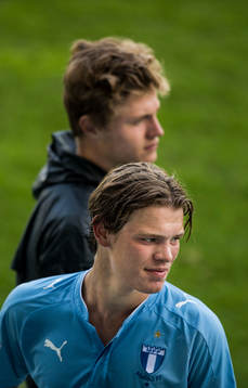 Malmö FFs Hugo Andersson och Mattias Svanberg