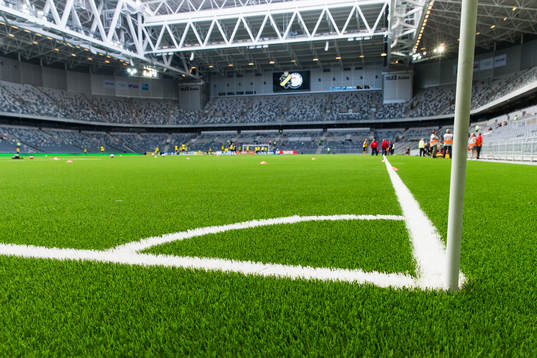 Tele2 Arena med nytt konstgräs