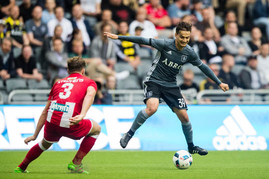 under fotbollsmatchen i kvalet till Europa League mellan