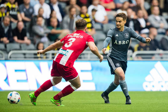under fotbollsmatchen i kvalet till Europa League mellan