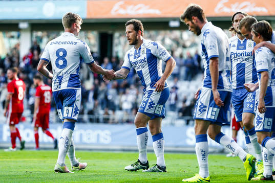 IFK Göteborgs Tobias Hysén jublar