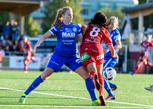 s Glódís Perla Viggósdottír stoppar Piteås