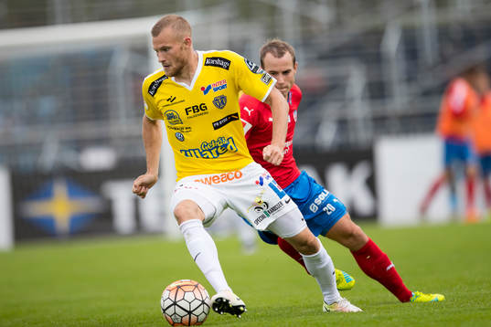 Falkenbergs Rasmus Sjöstedt och Helsingborgs Carl Wede