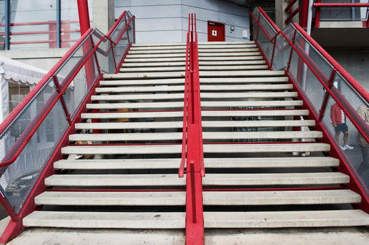 Exteriör av Södertälje Fotbollsarena