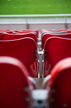 Interiör av Södertälje Fotbollsarena