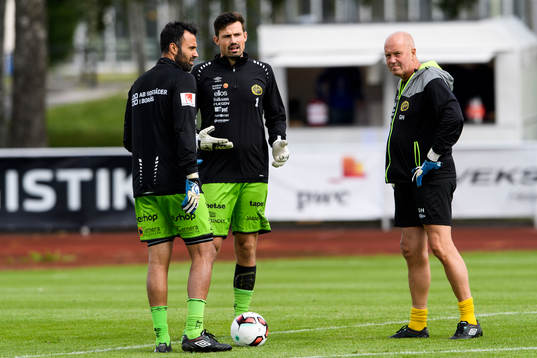 Elfsborgs målvaktstränare Gert Hansen med Elfsborgs