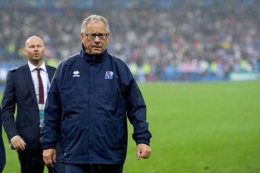 Islands förbundskapten Lars Lagerbäck