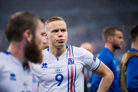 Islands Kolbeinn Sigthorsson deppar