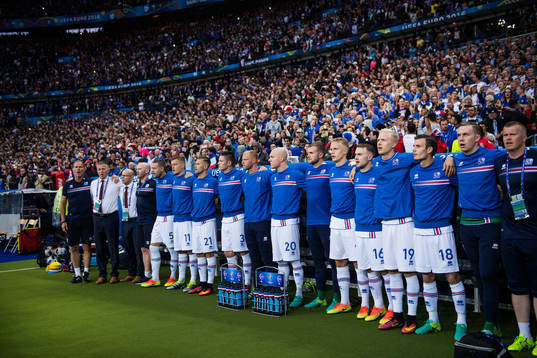 Islands Sverrir Ingason, Alfred Finnbogason, Arnor Ingvi