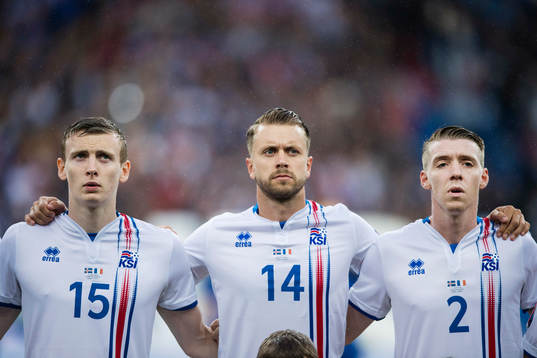 Islands Jón Dadi Bödvarsson, Kári Arnason och Birkir