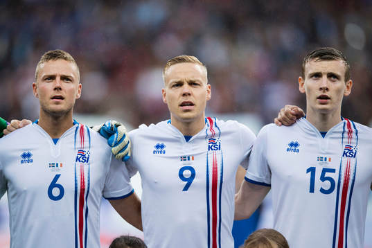 Islands Ragnar Sigurdsson, Kolbeinn Sigthorsson och Jón