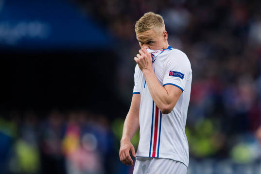 Islands Kolbeinn Sigthorsson deppar