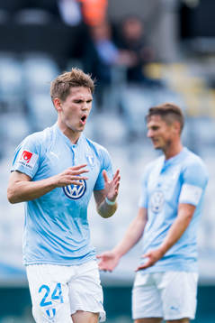 Malmö FFs Vidar Örn Kjartansson och Markus Rosenberg