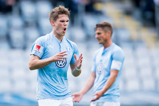 Malmö FFs Vidar Örn Kjartansson och Markus Rosenberg