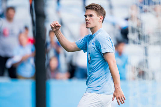Malmö FFs Vidar Örn Kjartansson jublar