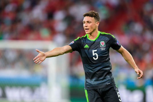 Wales James Chester reagerar
