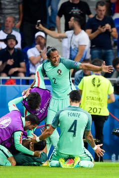 Portugals Bruno Alves jublar