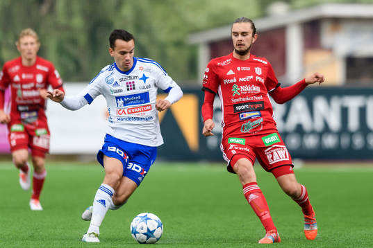 s Patrik Pettersson och Piteå:s Johan Hedström