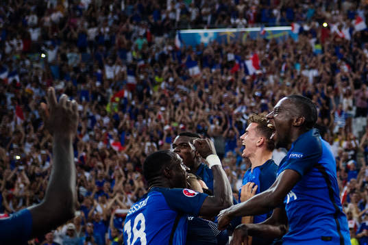 Frankrikes Moussa Sissoko, Blaise Matuidi och Antoine