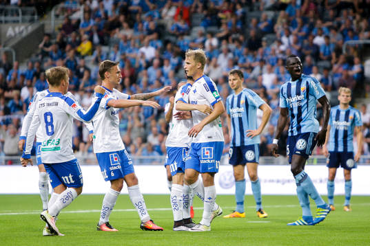 Norrköpings Sebastian Andersson jublar