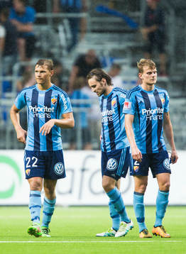 Djurgårdens Jesper Karlström , Kevin Walker och Tim