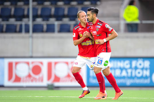 Falkenbergs Johan Svahn jublar