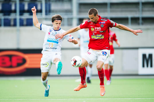 Gefles Simon Skrabb och Falkenbergs Thomas Juel-Nielsen