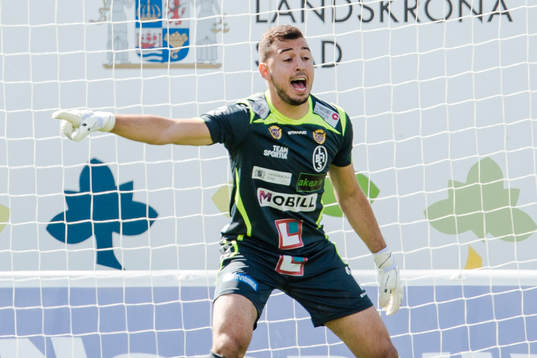 Landskronas målvakt Amr Kaddoura