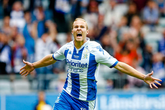 IFK Göteborgs Gustav Engvall jublar
