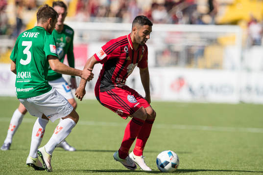 Östersunds Gabriel Somi mot Jönköpings Tom Siwe