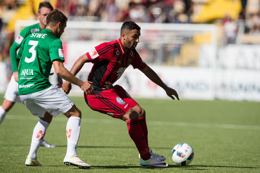 Östersunds Gabriel Somi mot Jönköpings Tom Siwe