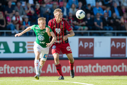 Jönköpings Joakim Karlsson mot Östersunds Bobo Sollander