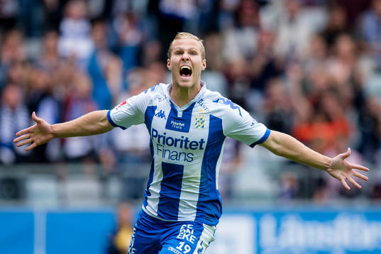 IFK Göteborgs Gustav Engvall jublar