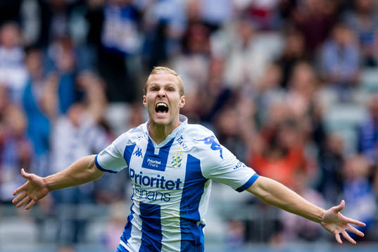 IFK Göteborgs Gustav Engvall jublar