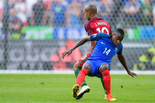 Portugals Joao Mario och Frankrikes Blaise Matuidi