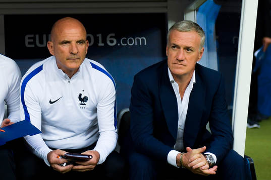 Frankrikes förbundskapten Didier Deschamps före finalen