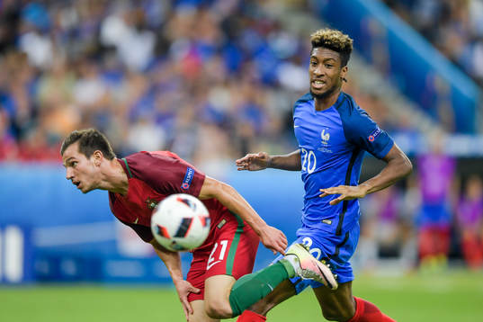 Portugals Cedric och Frankrikes Kingsley Coman