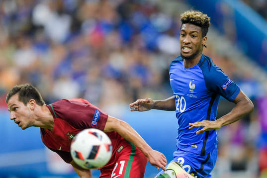 Portugals Cedric och Frankrikes Kingsley Coman