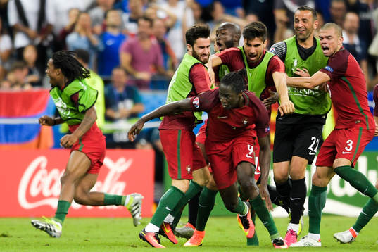 Portugals Eder jublar
