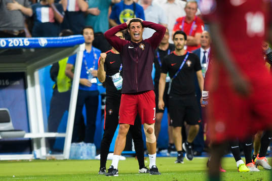 Portugals Cristiano Ronaldo deppar