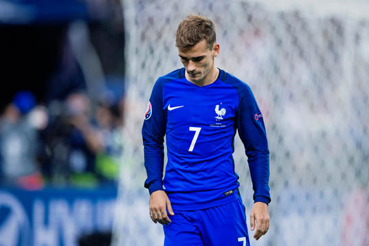 Frankrikes Antoine Griezmann deppar