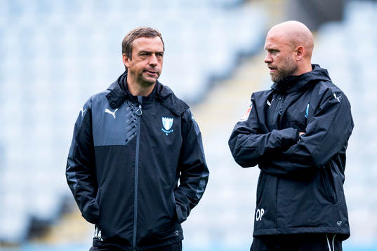 Tränare Allan Kuhn och assisterande tränare Olof Persson