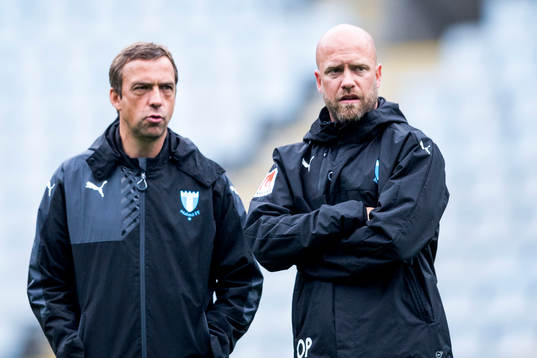 Tränare Allan Kuhn och assisterande tränare Olof Persson