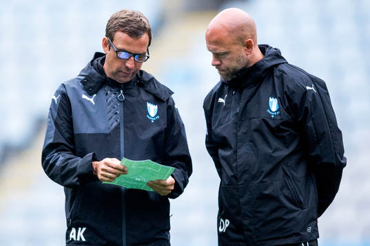 Tränare Allan Kuhn och assisterande tränare Olof Persson