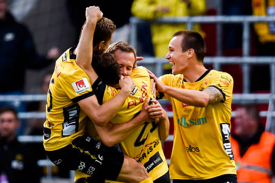 Elfsborgs spelare jublar