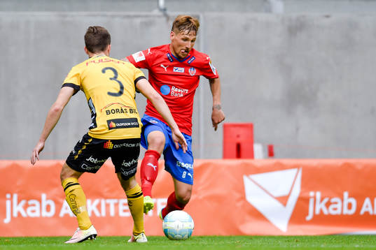 Elfsborgs Adam Lundqvist och Helsingborgs Martin Christensen